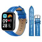 For Redmi Watch 3 Active / Lite 20mm xDfind Bamboo Texture Pin Buckle Leather Watch Band(Blue) - 1