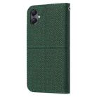 For Samsung Galaxy A07 4G / A06 4G Woven Texture Stitching Magnetic Leather Phone Case(Green) - 3