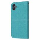 For Samsung Galaxy A07 4G / A06 4G Woven Texture Stitching Magnetic Leather Phone Case(Blue) - 3