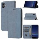 For Samsung Galaxy A07 4G / A06 4G Woven Texture Stitching Magnetic Leather Phone Case(Grey) - 1