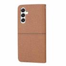 For Samsung Galaxy A17 5G / A26 5G Woven Texture Stitching Magnetic Leather Phone Case(Brown) - 3