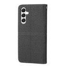 For Samsung Galaxy A17 5G / A26 5G Woven Texture Stitching Magnetic Leather Phone Case(Black) - 3