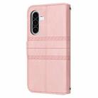 For Samsung Galaxy A17 5G / A26 5G Embossed Stripes Skin Feel Leather Phone Case(Pink) - 3