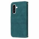 For Samsung Galaxy A17 5G / A26 5G Embossed Stripes Skin Feel Leather Phone Case(Dark Green) - 3