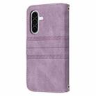 For Samsung Galaxy A17 5G / A26 5G Embossed Stripes Skin Feel Leather Phone Case(Light Purple) - 3