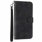 For Samsung Galaxy A07 4G / A06 4G Embossed Line Leather Phone Case with Lanyard(Black) - 2