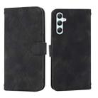 For Samsung Galaxy A17 5G / A26 5G Embossed Line Leather Phone Case with Lanyard(Black) - 1