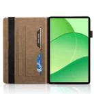 For OPPO Pad SE 11 Tree Life Series Embossed Leather Tablet Case(Brown) - 3