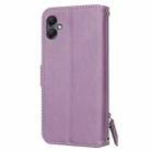 For Samsung Galaxy A07 4G / A06 4G Oil Skin Zipper Wallet Leather Phone Case(Purple) - 3