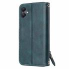 For Samsung Galaxy A07 4G / A06 4G Oil Skin Zipper Wallet Leather Phone Case(Blue) - 3