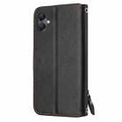 For Samsung Galaxy A07 4G / A06 4G Oil Skin Zipper Wallet Leather Phone Case(Black) - 3