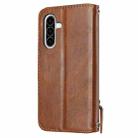 For Samsung Galaxy A17 5G / A26 5G Oil Skin Zipper Wallet Leather Phone Case(Brown) - 3