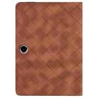 For OPPO Pad SE 11 Rhombus Embossing Leather Tablet Case(Brown) - 3