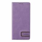 For Samsung Galaxy A17 5G TTUDRCH RFID Retro Texture Magnetic Leather Phone Case(Purple) - 2