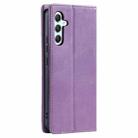 For Samsung Galaxy A17 5G TTUDRCH RFID Retro Texture Magnetic Leather Phone Case(Purple) - 3