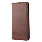 For Huawei Nova 7 AZNS Magnetic Calf Texture Horizontal Flip Leather Case with Card Slots & Holder & Wallet(Dark Brown) - 1