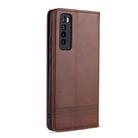 For Huawei Nova 7 AZNS Magnetic Calf Texture Horizontal Flip Leather Case with Card Slots & Holder & Wallet(Dark Brown) - 2