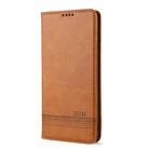 For Huawei Nova 7 AZNS Magnetic Calf Texture Horizontal Flip Leather Case with Card Slots & Holder & Wallet(Light Brown) - 2