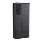 For Huawei Nova 7 AZNS Magnetic Calf Texture Horizontal Flip Leather Case with Card Slots & Holder & Wallet(Black) - 3