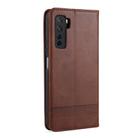 For Huawei Nova 7 SE AZNS Magnetic Calf Texture Horizontal Flip Leather Case with Card Slots & Holder & Wallet(Dark Brown) - 3
