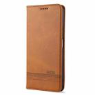 For Huawei Nova 7 SE AZNS Magnetic Calf Texture Horizontal Flip Leather Case with Card Slots & Holder & Wallet(Light Brown) - 1