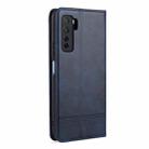 For Huawei Nova 7 SE AZNS Magnetic Calf Texture Horizontal Flip Leather Case with Card Slots & Holder & Wallet(Dark Blue) - 3