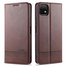 For Huawei Enjoy 20 AZNS Magnetic Calf Texture Horizontal Flip Leather Case with Card Slots & Holder & Wallet(Dark Brown) - 1