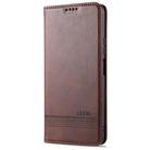 For Huawei Enjoy 20 AZNS Magnetic Calf Texture Horizontal Flip Leather Case with Card Slots & Holder & Wallet(Dark Brown) - 2