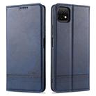 For Huawei Enjoy 20 AZNS Magnetic Calf Texture Horizontal Flip Leather Case with Card Slots & Holder & Wallet(Dark Blue) - 1