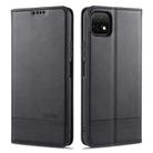 For Huawei Enjoy 20 AZNS Magnetic Calf Texture Horizontal Flip Leather Case with Card Slots & Holder & Wallet(Black) - 1