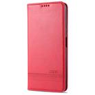 For Huawei Enjoy 20 AZNS Magnetic Calf Texture Horizontal Flip Leather Case with Card Slots & Holder & Wallet(Red) - 2