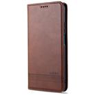 For Huawei Maimang 9 AZNS Magnetic Calf Texture Horizontal Flip Leather Case with Card Slots & Holder & Wallet(Dark Brown) - 2