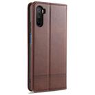 For Huawei Maimang 9 AZNS Magnetic Calf Texture Horizontal Flip Leather Case with Card Slots & Holder & Wallet(Dark Brown) - 3