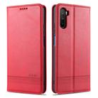 For Huawei Maimang 9 AZNS Magnetic Calf Texture Horizontal Flip Leather Case with Card Slots & Holder & Wallet(Red) - 1