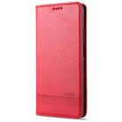 For Huawei Maimang 9 AZNS Magnetic Calf Texture Horizontal Flip Leather Case with Card Slots & Holder & Wallet(Red) - 2