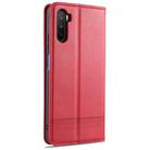 For Huawei Maimang 9 AZNS Magnetic Calf Texture Horizontal Flip Leather Case with Card Slots & Holder & Wallet(Red) - 3