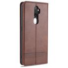 For OPPO A9 (2020) AZNS Magnetic Calf Texture Horizontal Flip Leather Case with Card Slots & Holder & Wallet(Dark Brown) - 3