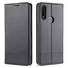 For OPPO A31 / A8 AZNS Magnetic Calf Texture Horizontal Flip Leather Case with Card Slots & Holder & Wallet(Black) - 1
