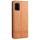 For Samsung Galaxy S20 AZNS Magnetic Calf Texture Horizontal Flip Leather Case with Card Slots & Holder & Wallet(Light Brown) - 3