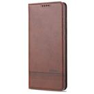 For Samsung Galaxy S20+ AZNS Magnetic Calf Texture Horizontal Flip Leather Case with Card Slots & Holder & Wallet(Dark Brown) - 2