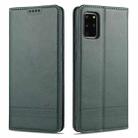 For Samsung Galaxy S20+ AZNS Magnetic Calf Texture Horizontal Flip Leather Case with Card Slots & Holder & Wallet(Dark Green) - 1