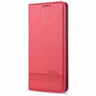 For Samsung Galaxy S20+ AZNS Magnetic Calf Texture Horizontal Flip Leather Case with Card Slots & Holder & Wallet(Red) - 2