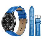 22mm For Xiaomi Watch S3/2 Pro/S2/S1 xDfind Bamboo Texture Pin Buckle Leather Watch Band(Blue) - 1