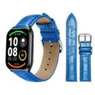 22mm For Xiaomi Haylou Watch LS09B / LS05S / LS10 xDfind Bamboo Texture Pin Buckle Leather Watch Band(Blue) - 1