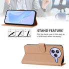 For Xiaomi Civi 5 Pro 5G Skin Feel Solid Color Leather Phone Case with Lanyard(Nude) - 4