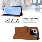 For Xiaomi 15S Pro 5G Skin Feel Solid Color Leather Phone Case with Lanyard(Brown) - 4
