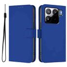 For Xiaomi 15S Pro 5G Skin Feel Solid Color Leather Phone Case with Lanyard(Dark Blue) - 2