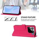 For Xiaomi 15S Pro 5G Skin Feel Solid Color Leather Phone Case with Lanyard(Rose Red) - 4