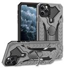 For iPhone 11 Pro Armor Knight Series 2 in 1 PC + TPU Protective Case with Ring Holder(Grey) - 1