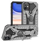 For iPhone 11 Armor Knight Series 2 in 1 PC + TPU Protective Case with Ring Holder(Grey) - 1